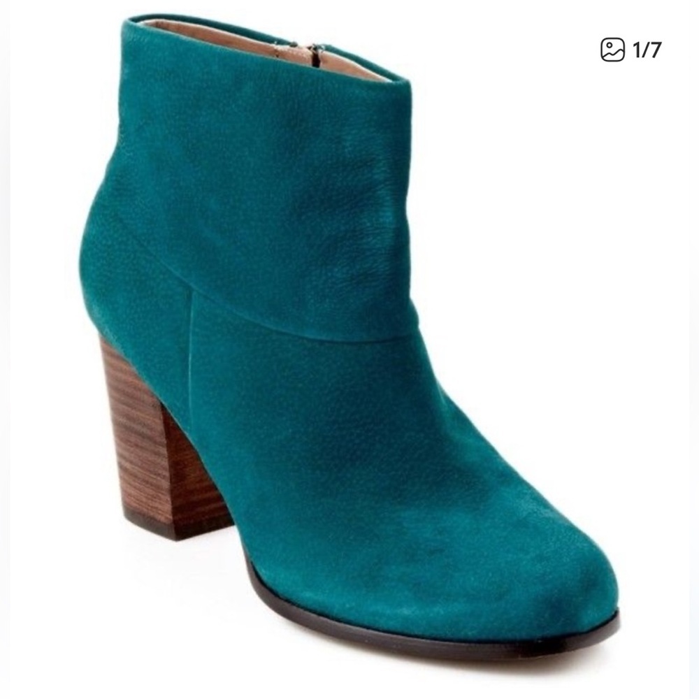 NEW Cole Haan Nike Air Ankle Boots turquoise Suede Size 8.5